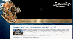 Desktop Screenshot of divecentrum.cz